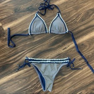 Banana moon striped bikini